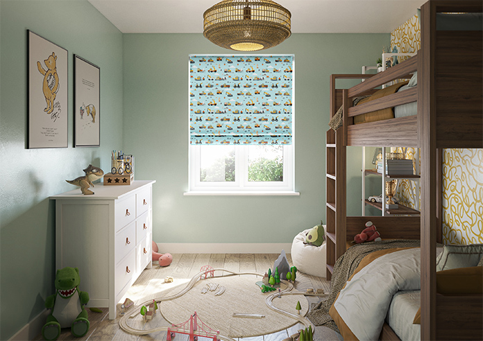 Tool Time, Light Blue - Roman Blind - Image 8